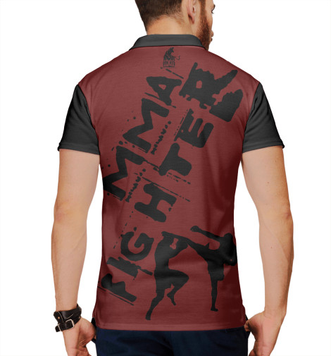 

Поло Print Bar, Белый, Mum fighter