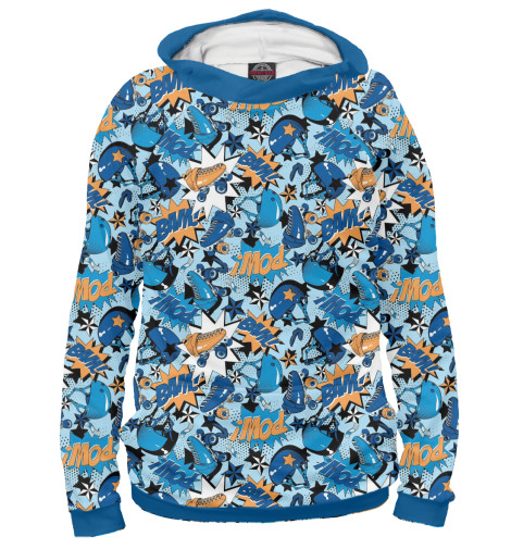 

Худи Print Bar, Белый, Ролики