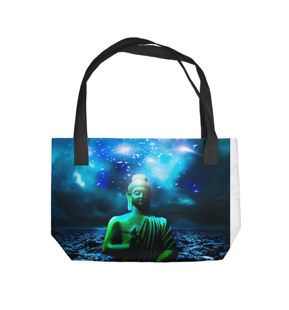 Пляжная сумка с изображением галактика цвета 