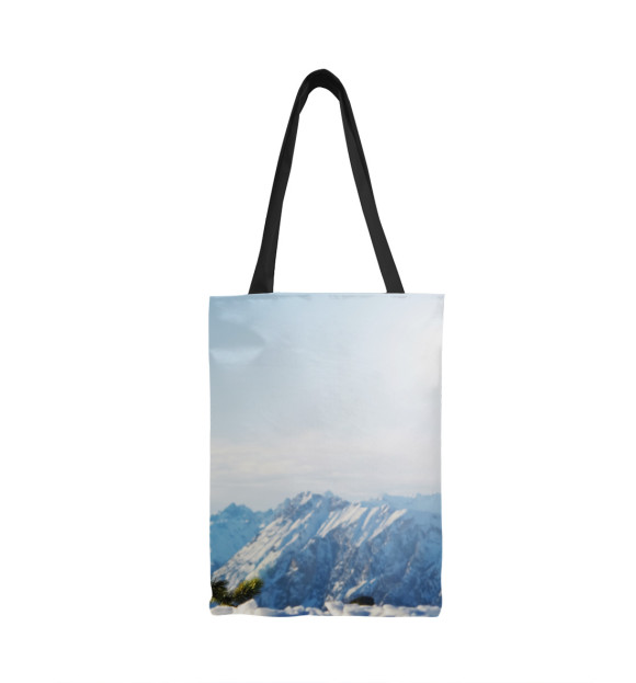 Сумка-шоппер с изображением Лучше гор горы цвета 
