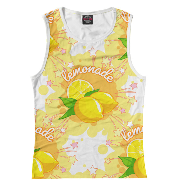 Майка для девочки с изображением Lemonade цвета Белый