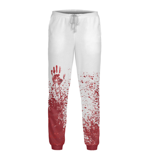 Мужские спортивные штаны с изображением bloody doctor цвета Белый