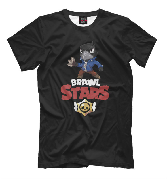 Футболка для мальчиков с изображением Brawl Stars - Crow цвета Белый