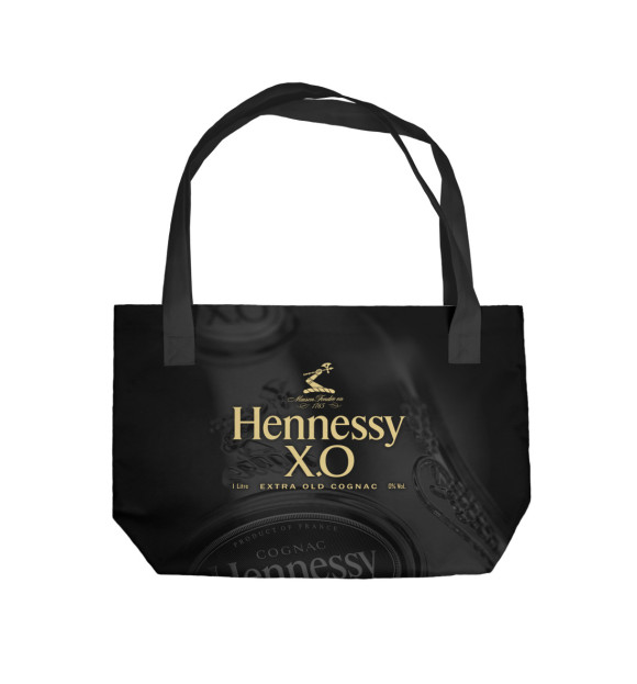 Пляжная сумка с изображением Hennessy X.O безалкогольный цвета 