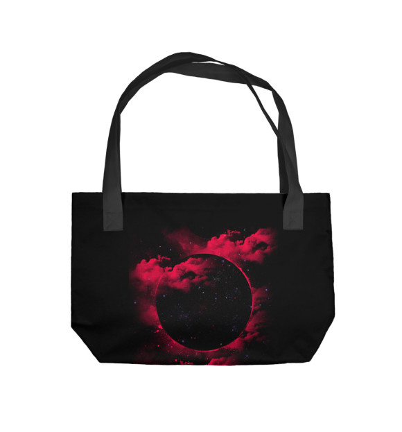 Пляжная сумка с изображением Черная дыра цвета 