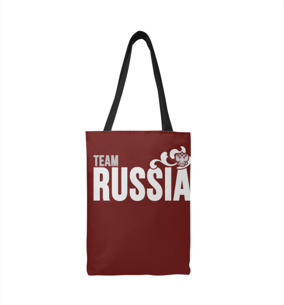Сумка-шоппер с изображением Team Russia цвета 