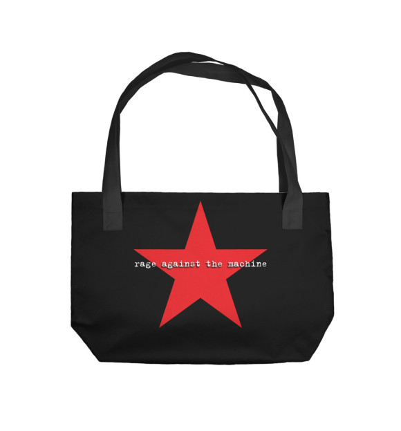 Пляжная сумка с притом Rage Against the Machine цвета  Пляжная сумка с изображением Rage Against the Machine цвета