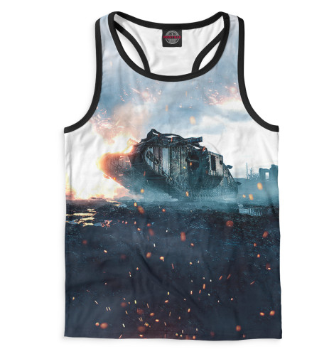 

Майки борцовки Print Bar, Белый, Battlefield 1