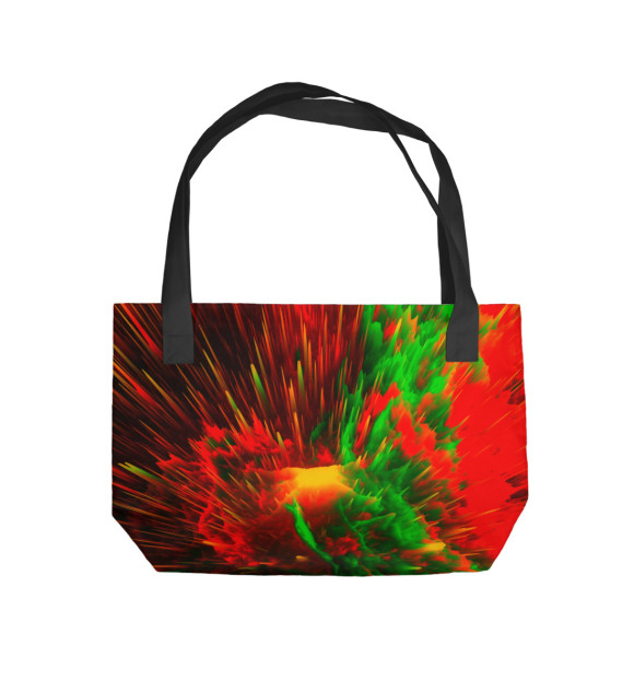 Пляжная сумка с изображением Колоритный космос цвета 