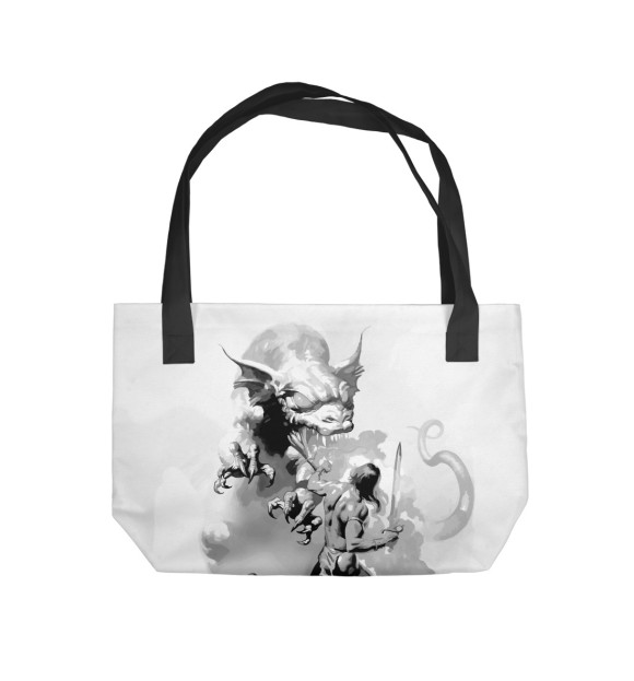 Пляжная сумка с изображением Fantasy цвета 
