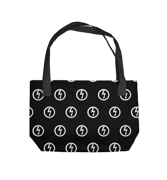 Пляжная сумка с притом Marilyn Manson цвета  Пляжная сумка с изображением Marilyn Manson цвета