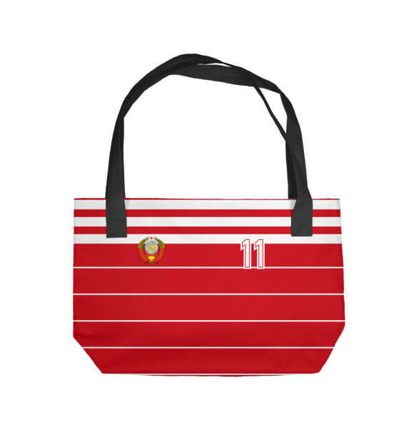Пляжная сумка с изображением Баскетбол СССР цвета 