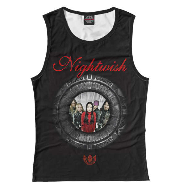 Женская майка с изображением Nightwish цвета Белый