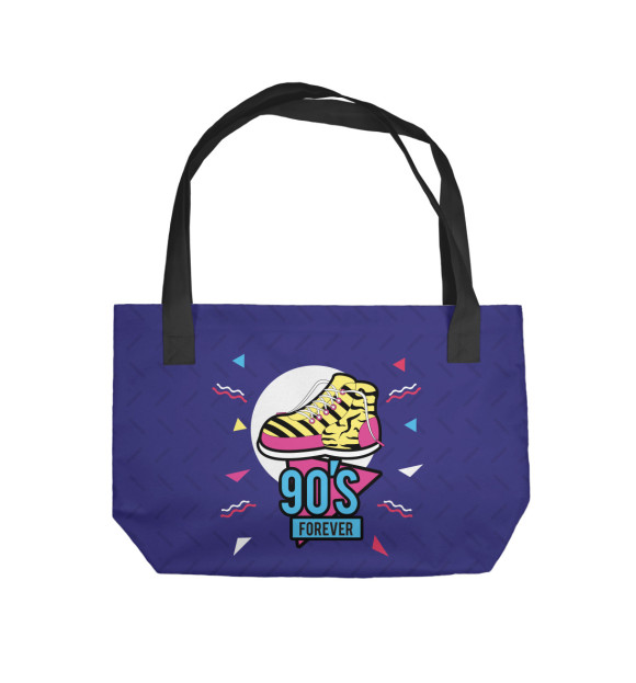 Пляжная сумка с изображением 90е навсегда цвета 