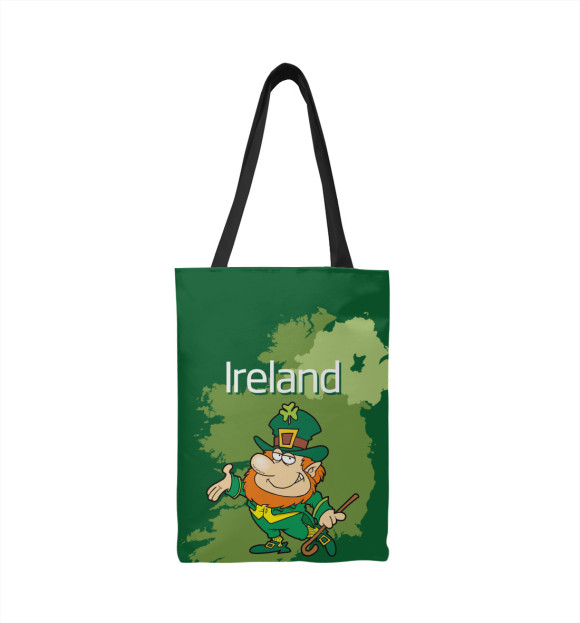 Сумка-шоппер с изображением Ирландия цвета 