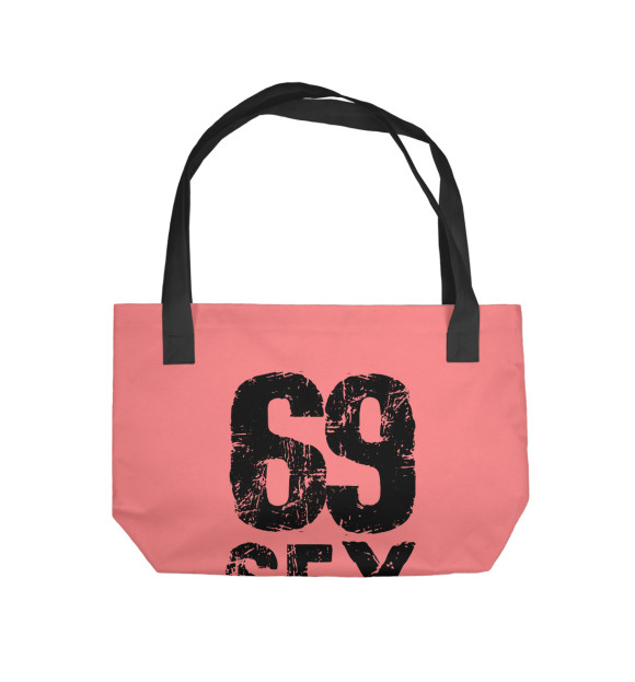 Пляжная сумка с изображением 69 цвета 