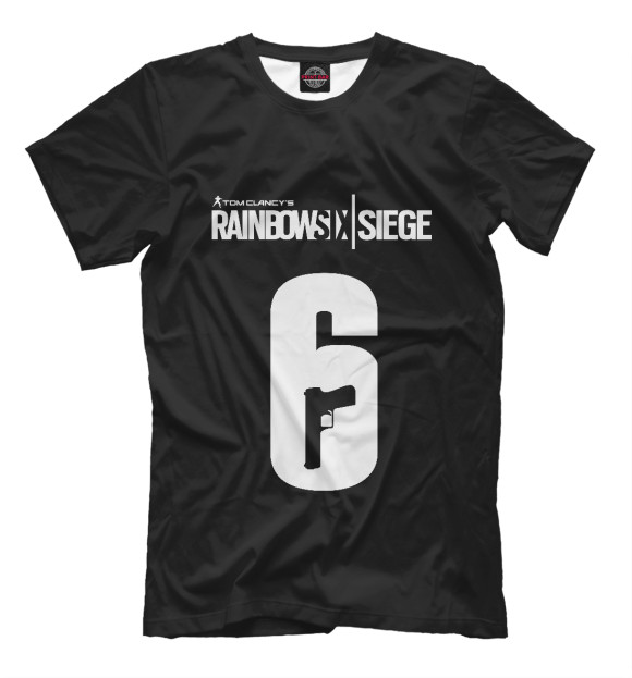 Мужская футболка с изображением Rainbow Six: Siege цвета Белый
