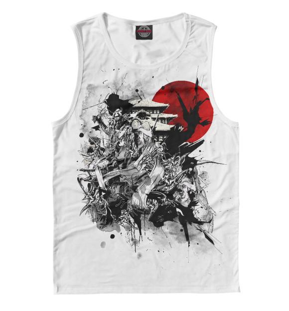 Мужская майка с изображением Япония цвета Белый