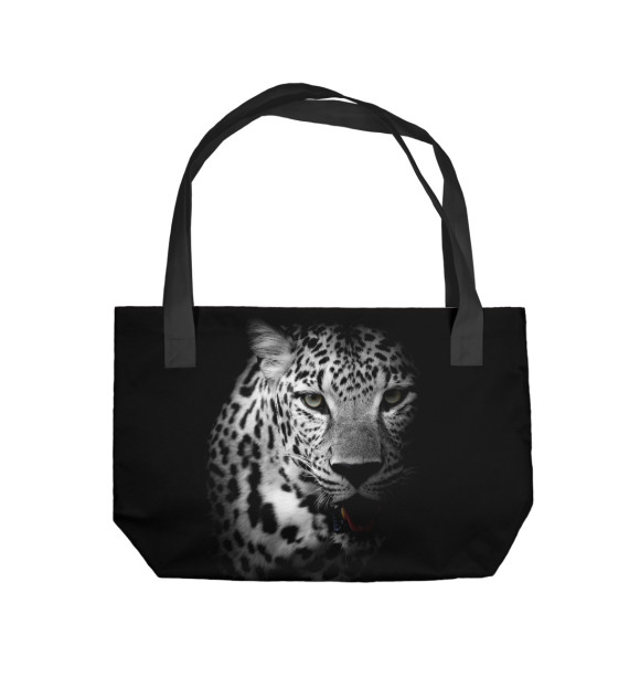 Пляжная сумка с изображением Леопард цвета 