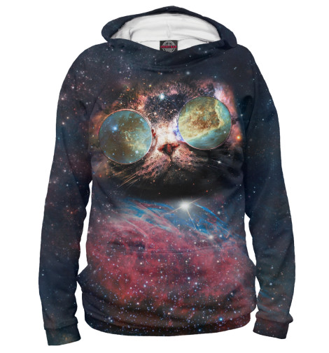 

Худи Print Bar, Белый, Космический кот