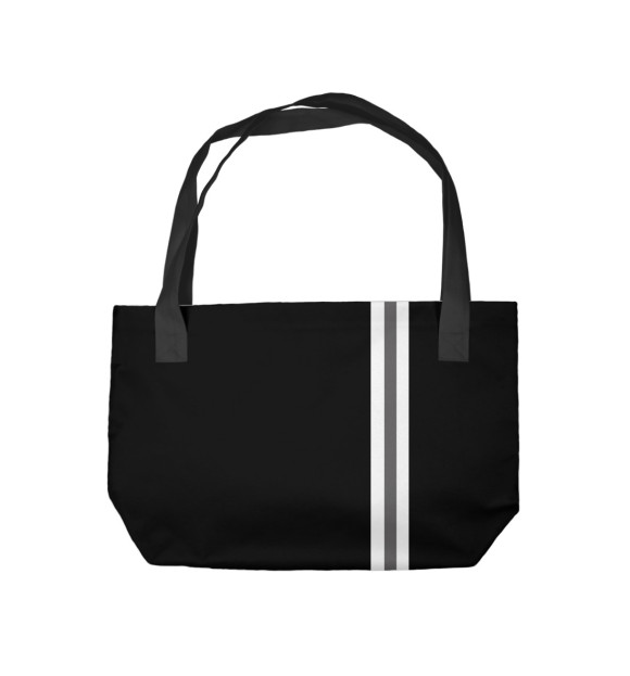 Пляжная сумка с изображением USSR Black&White цвета 