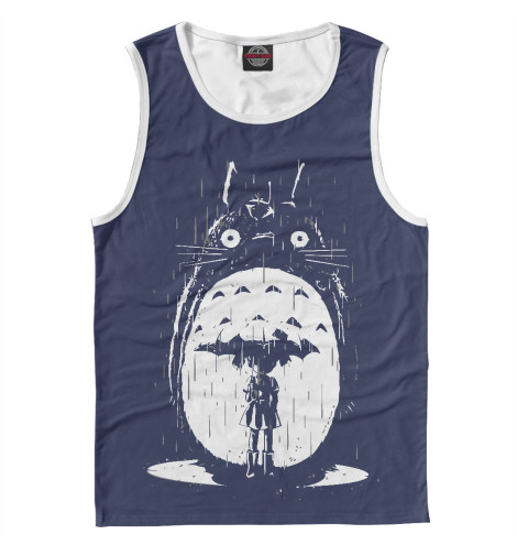 

Майки Print Bar, Белый, Totoro in Rain