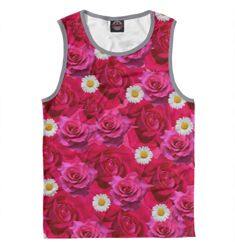 

Майки Print Bar, Белый, Roses