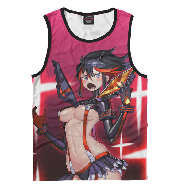 Мужская майка с изображением Хентай Круши Кромсай цвета Белый