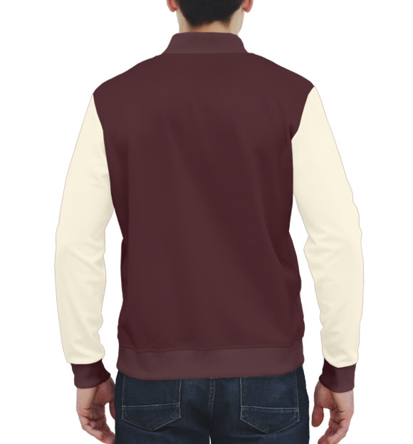 Мужской бомбер с изображением Hotline Miami цвета Белый