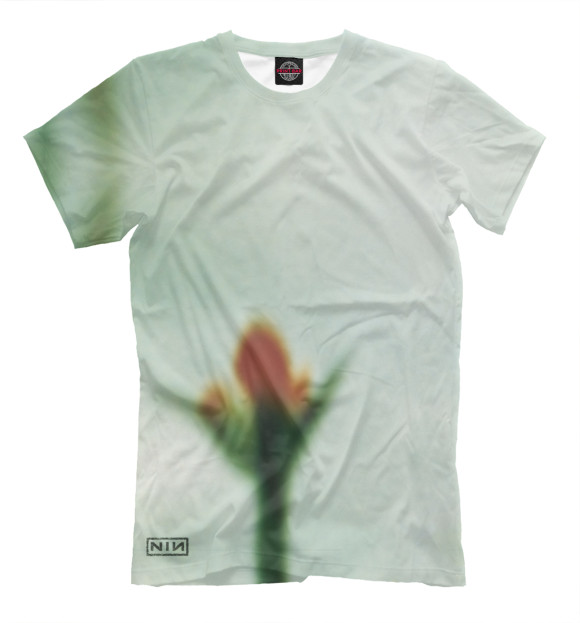 Мужская футболка с изображением Nine Inch Nails цвета Бежевый