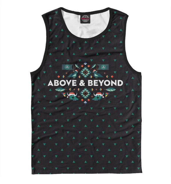 Мужская майка с изображением Above & Beyond цвета Белый