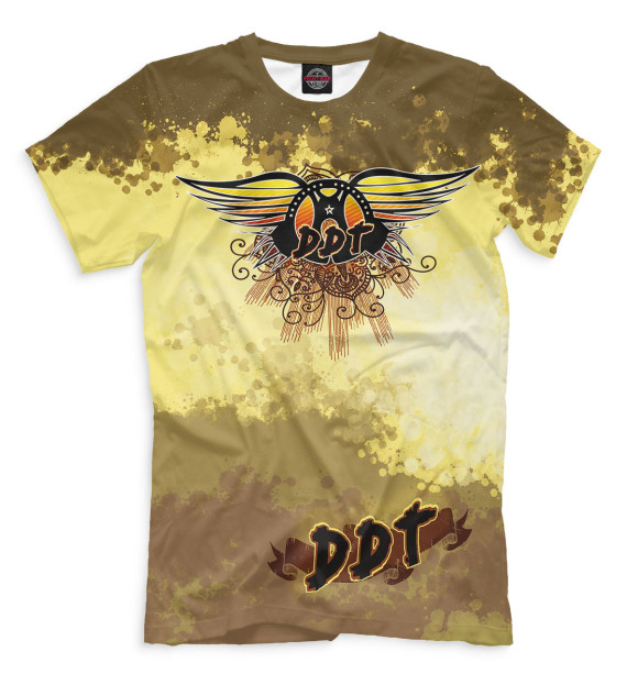 Мужская футболка с изображением DDT цвета Светло-коричневый