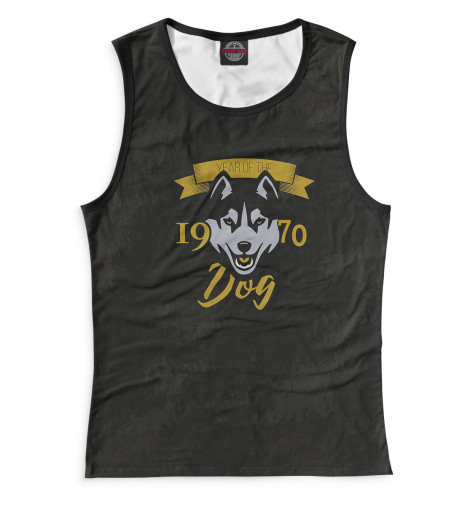 

Майки Print Bar, Белый, Год собаки — 1970