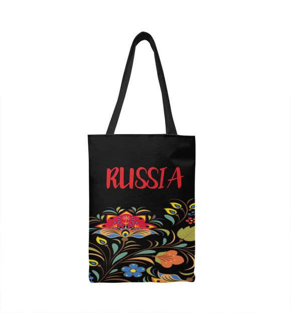 Сумка-шоппер с изображением Россия Хохлома цвета 