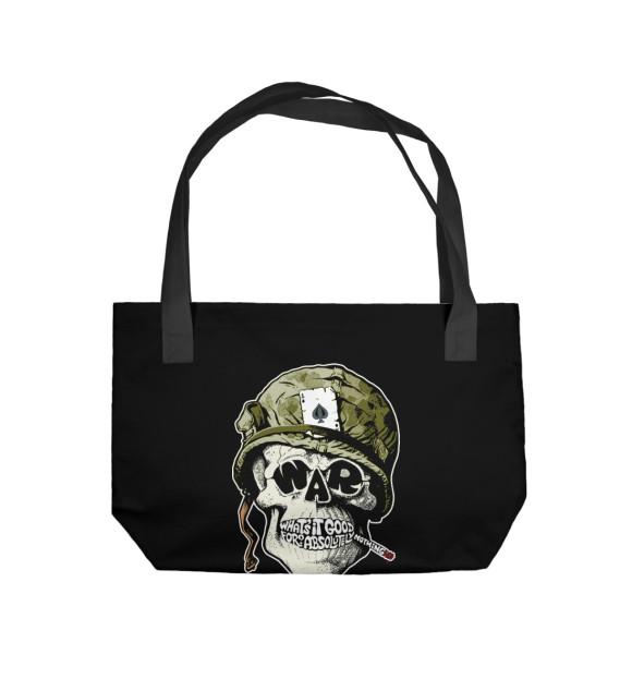 Пляжная сумка с изображением Война цвета 