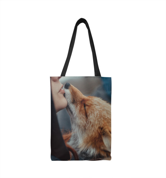 Сумка-шоппер с изображением Лиса цвета 