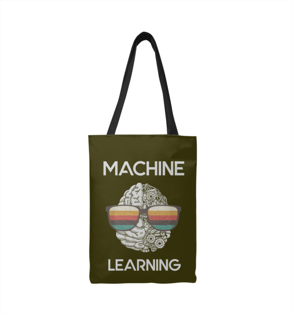 Сумка-шоппер с изображением Machine Learning GeekBrain цвета 