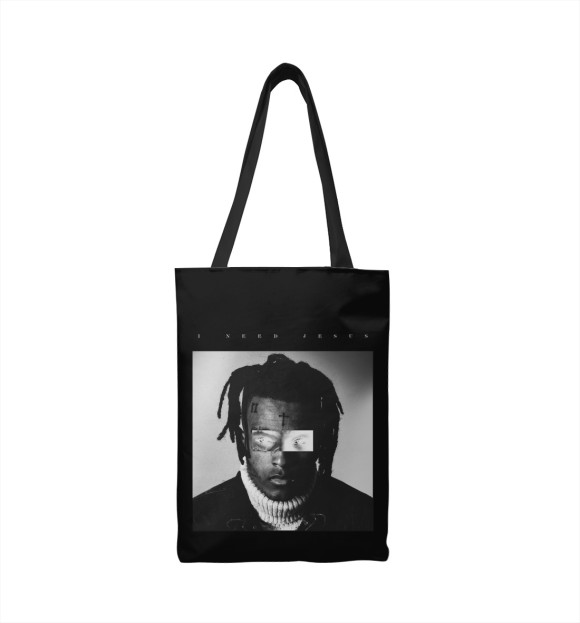 Сумка-шоппер с изображением XXXTentacion цвета 
