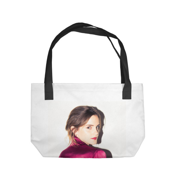 Пляжная сумка с изображением Эмма Уотсон цвета 