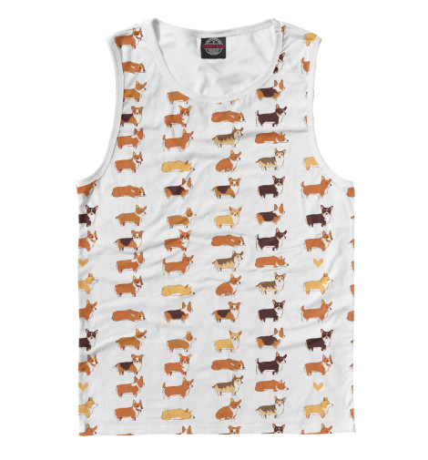 

Майки Print Bar, Белый, Welsh Corgi Team