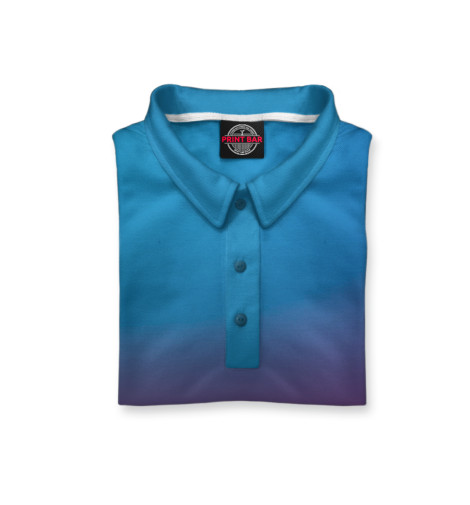 

Поло Print Bar, Молочно-белый, Градиент