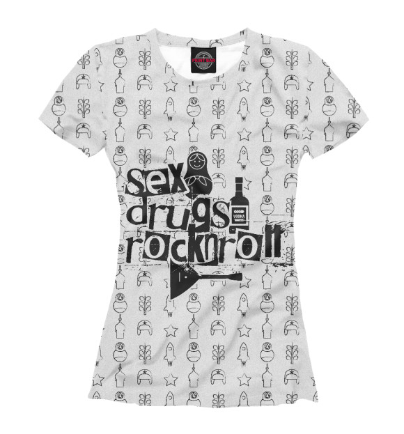 Футболка для девочек с изображением Russian Edition цвета Белый