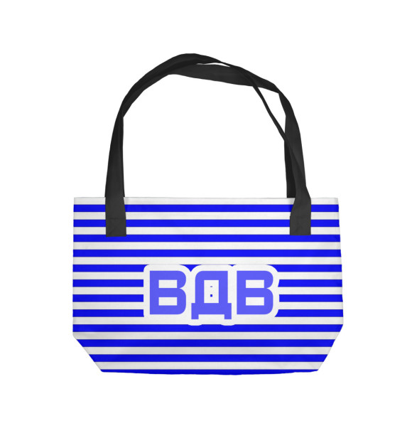 Пляжная сумка с изображением Тельняшка ВДВ цвета 