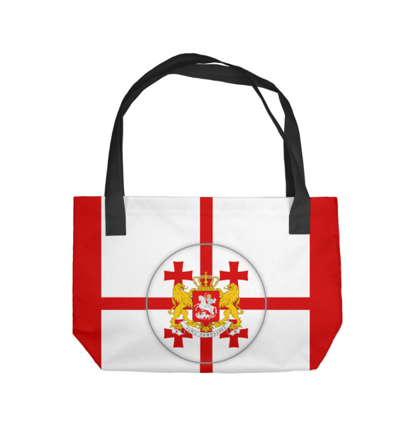 Пляжная сумка с изображением Грузия цвета 