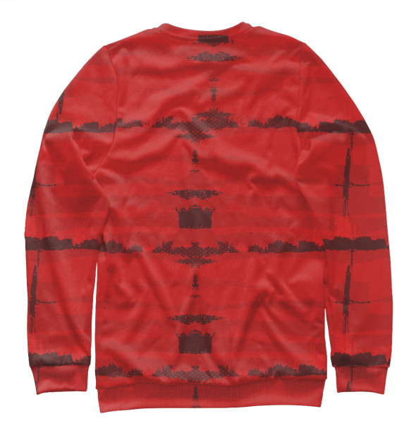 Женский свитшот с изображением Russia collection red цвета Белый