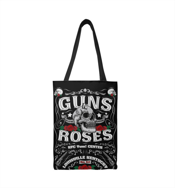 Сумка-шоппер с изображением Guns N` Roses цвета 