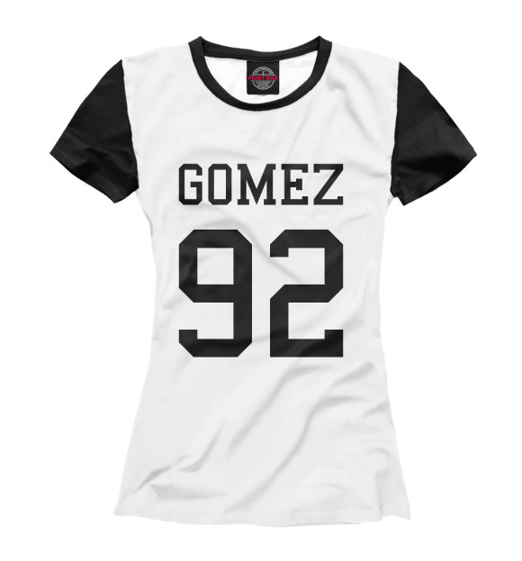Женская футболка с изображением Selena Gomez цвета Белый