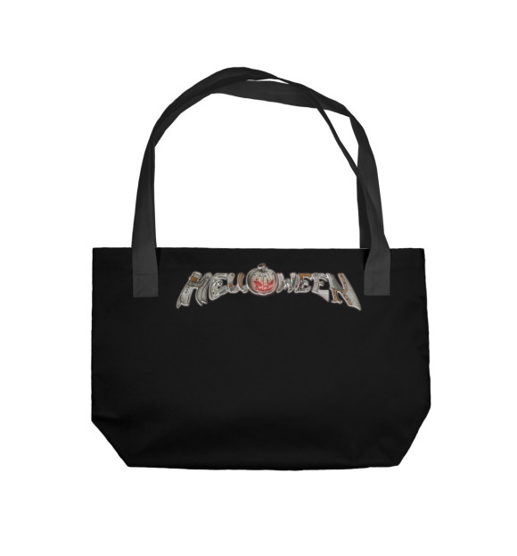 Пляжная сумка с изображением Helloween цвета 