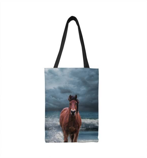 Сумка-шоппер с изображением Лошадь цвета 