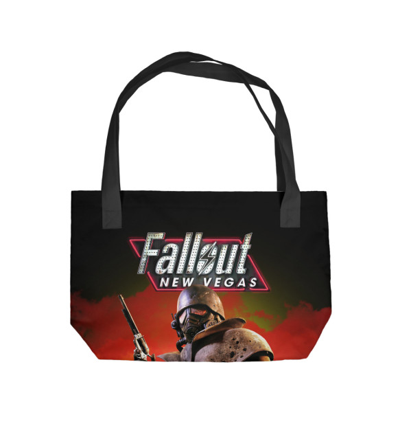 Пляжная сумка с изображением Fallout New Vegas цвета 